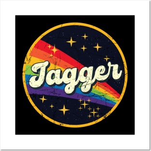 Jagger // Rainbow In Space Vintage Grunge-Style Posters and Art